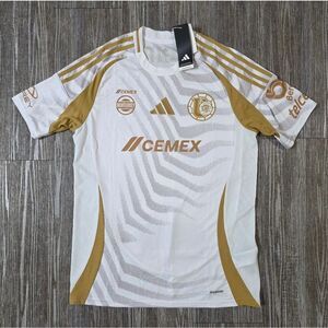 Adidas Tigres UANL 2025 Third Jersey White Gold IV6100 Men's Size Medium Soccer